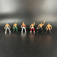 Mini WWE WWF Figurines Set of 6 Wrestlers Action Kids Small Toys Mixed Lot Toy picture