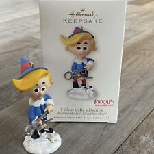 2007 Hallmark I Want to Be a Dentist Rudolph Red Nosed Reindeer Ornament Likenew picture