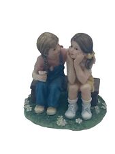 Demdaco Figurine Expressions of Love Girlfriends 2 Girls on a Bench VTG 2002 picture