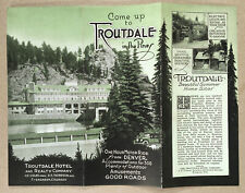 Evergreen CO: c.1920s Illustrated Brochure TROUTDALE IN THE PINES HOTEL RESORT picture