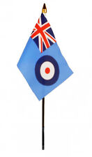 RAF ENSIGN flag PACK OF TEN SMALL HAND WAVING FLAGS R.A.F. ROYAL AIR FORCE picture