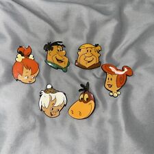 Set Of  6 Vintage Hanna-Barbera 1994 The Flintstones Button Cover’s 1.5” picture