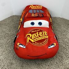 Disney Pixar Cars 3 Large Plush Lightning McQueen Reversible Rust-eze Pillow #95 picture