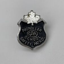 Vintage CAA Patrolman School Safety Patrol Lapel Hat Pin picture
