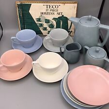 TECO VTG coffee pot Japan Pastel Hostess Set Luncheon Cup Saucer Tea Luray Style picture