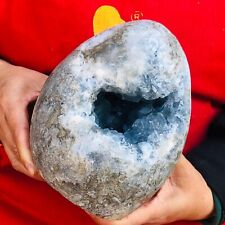 11.22LB Natural Blue Celestite Crystal Geode Cave Mineral Specimen Healing 281 picture