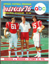 10/23 1976 Nebraska vs Missouri Football Program em bx7 picture