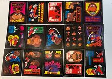1982 TOPPS NINTENDO DONKEY KONG STICKER SET COMPLETE 32 CARDS + SCRATCH OFFS picture