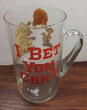 I Bet You Can't Beer Big Mug XL Glass  Vintage 9