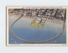 Postcard Municipal Auditorium and Rainbow Pier Long Beach California USA picture