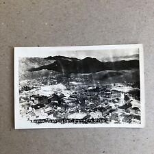 RPPC White Border Virginia City Nevada Ghost Town Aerial View Vintage Postcard T picture