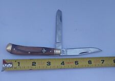 EC Simmons 2 Blade Pocket Knife Wood Handle New. picture