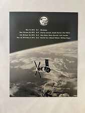 Vintage NASA Print on Metal Plate - Skylab SL-1, SL-2, SL-3, SL-4 picture