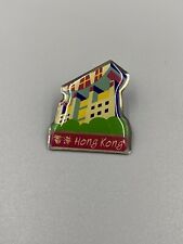 Vintage Hong Kong Souvenir Hat Lapel Enamel Pin picture