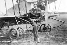 Rpl-71 Aviation, F W Goodden With His Caudron Looping Biplane. Photo picture