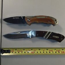 Lot of 2 - Schrade Old Timer 29OT & 1084273 Wood Handle Pocket Knives picture