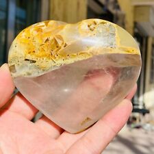 355g Rare  Natural Colourful Ocean Jasper Heart Quartz Crystal  Healing picture