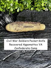 Old Rare Vintage Civil War Pocket Knife Recovered Appomattox VA Confederate Camp picture