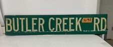 Authentic Street Road Sign Butler Creek Road 6