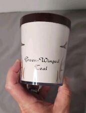 Vintage Green Winged Teal Cup Plastic Mug Flambeau picture