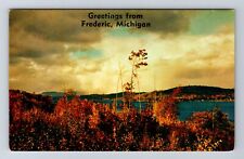 Frederic MI-Michigan, Scenic Greetings, Antique Souvenir Vintage Postcard picture