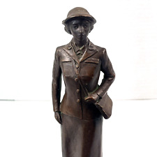 US Navy Memorial Foundation Fred Press Statue Female Soldier 9.75