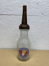 Esso Motor Oil Bottle Spout Cap Glass Vintage Style Gas Station picture