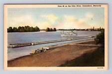 Owensboro KY-Kentucky, Dam 46 On The Ohio River, Antique, Vintage Postcard picture