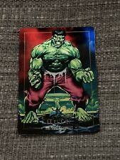 1992 Marvel Masterpieces Kickstarter FPG Exclusive Metal Hulk Card /2000 picture