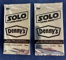 Lot of Two 2018 Topps DENNY’S SOLO: a Star Wars Story Sealed Card packs picture