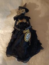 Bethany Lowe Halloween Cat Witch Statue Retired & Rare picture