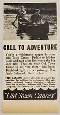 1949 Print Ad Old Town Canoes Call to Adventure Old Town,Maine picture