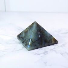 3cm Natural Labradorite Crystal Pyramid Point Healing Decoration Collection picture