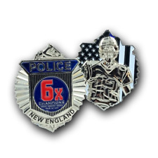 G-009 Patriots Tom Brady New England inspired Clamshell Challenge Coin Massachus picture
