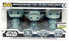 Funko Pop Star Wars Anakin Skywalker Yoda Obi-wan Kenobi 3 Pack Exclusive picture