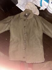 WWII WW2 M1943 Pile Field Jacket Alpaca Fur Liner Large 42R M43 Army Tanker picture