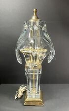 VTG Cofrac Art Verrier Crystal Table Lamp France  GORGEOUS picture