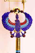 Marvelous Horus Sistrum - Egyptian Sistrum - Winged Horus - Gemstone sistrum picture