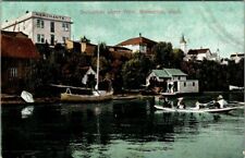 c1910 Boats and Buildings on Waterfront Bremerton Washington Vintage Postcard picture