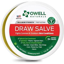 OWELL NATURALS Drawing Salve Ointment 1oz ingrown Hair Treatment Boil & Cyst ... picture