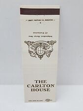 Vintage Matchbook Cover THE CARLTON HOUSE Motor Inn Rhode Island & Massachusetts picture