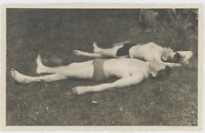Vintage Photo German Soldiers Young Men wearing Shorts Swimwear Male 1930's Gay picture
