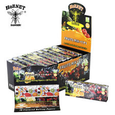 HORNET 1 1/4 Size Cigarette Rolling Papers Mix Fruit Flavor With Filter 24 Packs picture