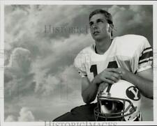 1990 Press Photo Ty Detmer, Brigham Young Quarterback, Football Player picture
