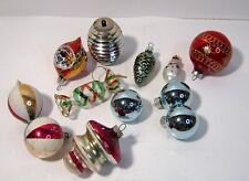 Vintage Mixed Lot of 12 Mercury Glass Christmas Ornaments X-Mas picture