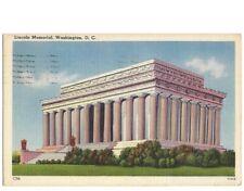 Postcard - Lincoln Memorial - Washington DC - c1957 Linen picture