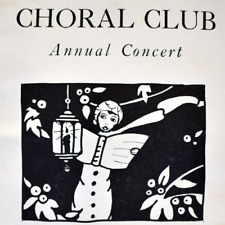 1931 Choral Club Annual Concert Program Shippensburg State Teachers College PA picture