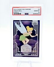 2023 Disney Topps Chrome Tinkerbell #8 Peter Pan Purple 24/299 PSA 10 picture