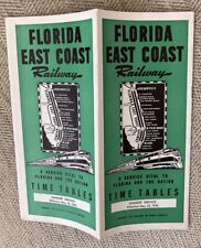 Florida East Coast Railway 5/23/43 WWII Public Timetable:”Battle Stations” picture