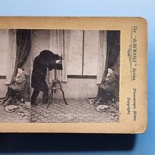 Victorian Photographer Stereoview 3D C1880 Schoolboy Comic Naughty Norman picture